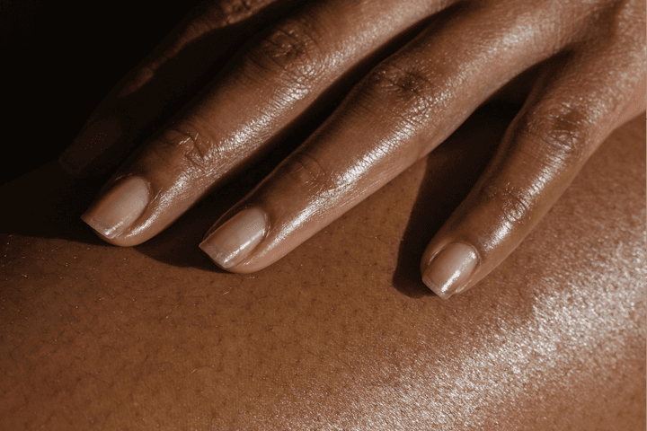 Hands resting together